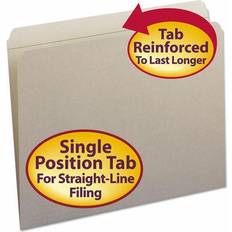 Smead Smead Reinforced Top Tab Colored File Folders, Straight