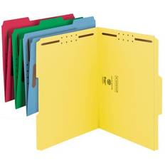 Yellow Binders & Folders Smead Top Tab Colored Fastener Folders, 2 Letter