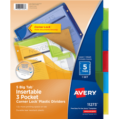 Office Supplies Avery Big Tab 3 Pocket Insertable