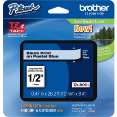 Office Supplies Brother TZEMQ531, Black on Pastel Label Tape