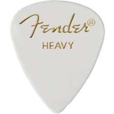 Fender 351 Shape Classic Celluloid Picks Heavy White 12-pack