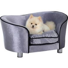 Pawhut Pet Sofa Dog Couch Bed Cat Lounger w/ Pocket