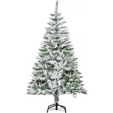 Interior Details Homcom Snow Flocked Artificial Green Christmas Tree 152.4cm