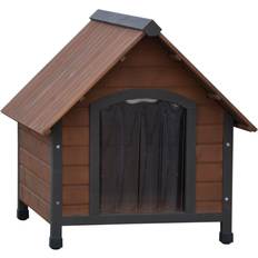 @Pet Hundkoja med plastklaffar Rustique 76x76x72