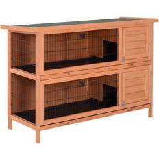 Pawhut Large Outdoor Rabbit Hutch 54 Inch