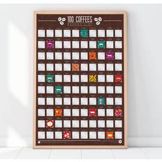 Gift Republic 100 Coffees Bucket List Scratch