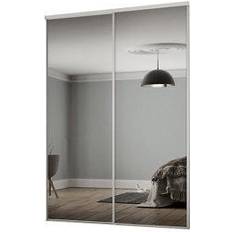 Black Wall Mirrors Spacepro Classic Sliding Door Wall Mirror 179.3x226cm