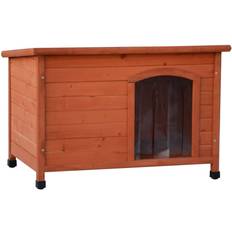 @Pet Dog House with Plastic Flaps