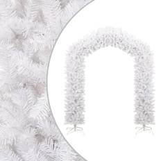 Blanc Décorations de Noël vidaXL Arche d'Arbre Blanc 270 cm Sapin de Noël