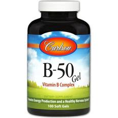 Carlson B-50 Gel Vitamin B Complex 100 Softgels