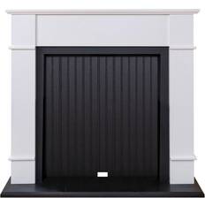 Adam Oxford Stove Fireplace in Pure White, 48 Inch