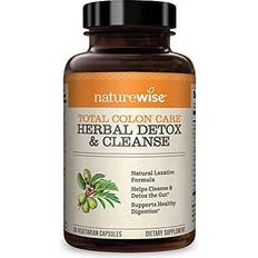 NatureWise Total Colon Care Herbal Cleanse Vegetarian Capsules 60 st