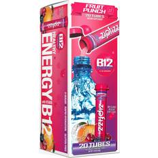 Zipfizz Healthy Sports Energy Mix with Vitamin B12 Fruit Punch 20 Tubes 0.39 oz (11 g) Each