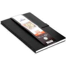 Black Sketch & Drawing Pads Canson 180-Degree Hardbound Sketchbook, 8 5/16" x 11 11/16" Black