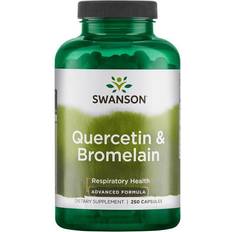 Quercetin med bromelain Swanson Quercetin & Bromelain, Respiratory Health, 250 Capsules