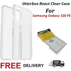 Samsung Galaxy S20 FE - Transparent Mobilskal OtterBox React Crownvic Clear Propack