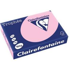 Rose Papiers de bureau Clairefontaine Trophee Card A4 160gm