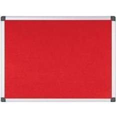 Rouge Tableaux d'affichage Bi-Office Maya Notice Board Felt A