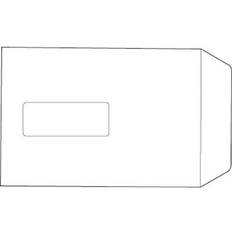 White Box Envelope Pocket Press Seal Window 100gsm