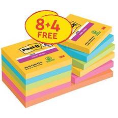 Post-it Post-it Super Sticky Notes Carnival Colour 90 Sheets Value Pack Free