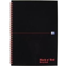 Black Notepads Oxford n Red Recycled Wirebound Hardback