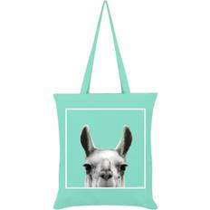 Verde Borse di stoffa Inquisitive Creatures Llama Tote Bag Verde