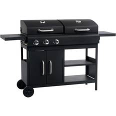 vidaXL Barbecue Combinato Carbone e Gas 3 Fuochi MXL 13925