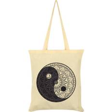 Unorthodox Collective Yin Yang Mandala Tote Bag Beige