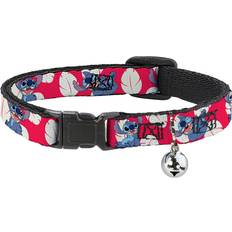 Disney Lilo And Stitch Cat Collar Breakaway Blue/Red/White