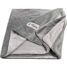 PetFusion Premium Stort Hundtäcke 53 x 41 Vändbar Grå Micro Plush