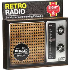 Fmradio Eight Innovation ERR1493 Åtta retro byggsats bygg din egen fungerande FM-radio