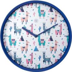 Nextime Alpaca blå Ø30cm Väggklocka