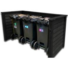 Renovationsskjuler Frøslev Træ FT System Waste Bin for 3x240L