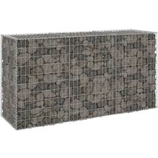 Silver Enclosures vidaXL Gabion Wall with Covers 78.7x39.4"