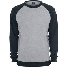 Urban Classics 2-Tone Raglan Crewneck - Grey/Black