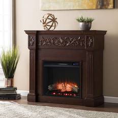 Brown Electric Fireplaces Southern Enterprises Calvert Rich