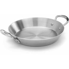 Dishwasher Safe Paella Pans Samuel Groves Classic Stainless Steel Triply 26 cm