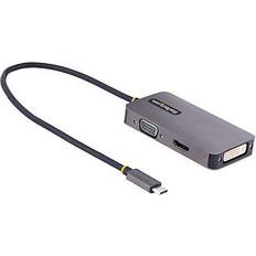 Cavi StarTech USB C-DVI/HDMI/VGA M-F 0.3m