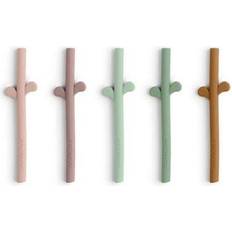 Done by Deer Tilbehør Done by Deer Peekaboo Silicone Straw 5-pack