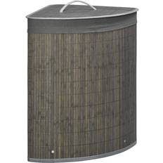 Bathroom Accessories Homcom 55L Bamboo Corner