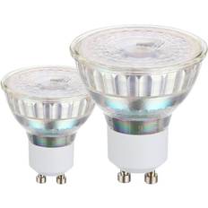 Eglo GU10 LED Lamps Eglo GU10 LED Leuchtmittel 345lm 2er VE 4,5W 90° 3000K warmweiss klar 50x52mm