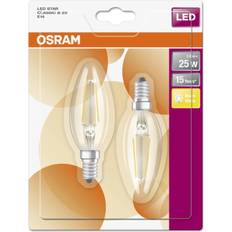 Kronlampa Osram Kronlampa E14 LED 2,5W 2700K 250 lumen 2-pack