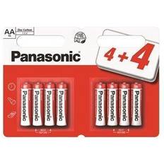 Batteries & Chargers Panasonic AA Zinc Carbon Batteries 8 PACK PANAR6RB8