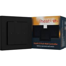 HEATIT Z-PUSH RAL9011 WALL CONTROLLER BK ➞ På lager klar til levering