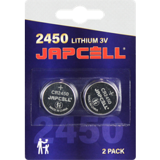 Cr2450 2 pack Japcell lithium CR2450 batteri, 2 stk