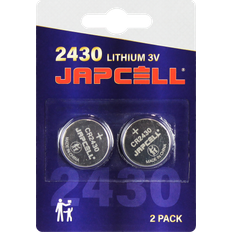 Cr2430 batteri Japcell lithium CR2430 batteri, 2 stk