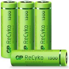 Aa rechargeable batteries GP Batteries ReCyko Rechargeable Battery, Size AA, 1300 mAh, 4-pack