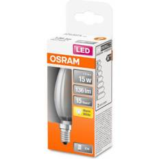 15w pærer Osram LED Retro kerte 1,5W=15W mat E14