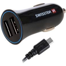 Swissten car charger 2x USB-A 2.4 A (20110900)