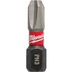 Power Tool Accessories Milwaukee 48-32-4413 #3 Phillips SHOCKWAVE 1" Insert Bits (2 Pack)